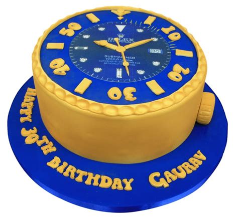 Rolex Watch Dial Shape Birthday Cake 